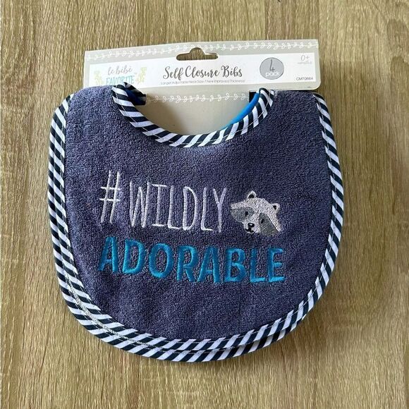 NWT … LE BEBE FAVORITE “Self Closure” Bibs Set - Picture 1 of 5
